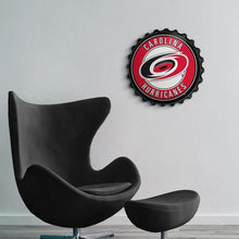 Load image into Gallery viewer, Carolina Hurricanes: Bottle Cap Wall Sign - The Fan-Brand
