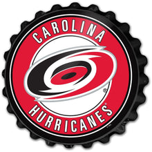 Load image into Gallery viewer, Carolina Hurricanes: Bottle Cap Wall Sign - The Fan-Brand