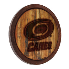 Load image into Gallery viewer, Carolina Hurricanes: Branded &quot;Faux&quot; Barrel Top Sign - The Fan-Brand
