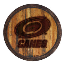 Load image into Gallery viewer, Carolina Hurricanes: Branded &quot;Faux&quot; Barrel Top Sign - The Fan-Brand