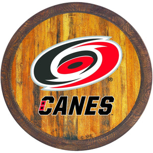 Carolina Hurricanes: "Faux" Barrel Top Sign - The Fan-Brand