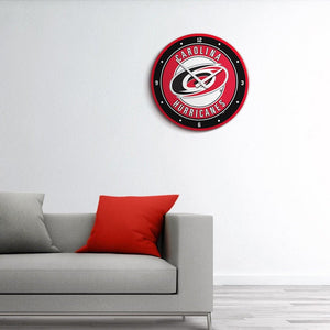 Carolina Hurricanes: Modern Disc Wall Clock - The Fan-Brand