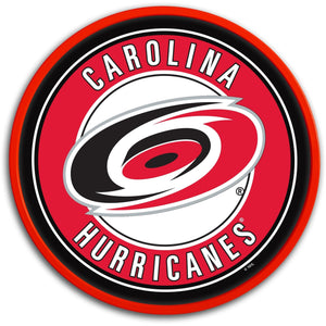 Carolina Hurricanes: Modern Disc Wall Sign - The Fan-Brand