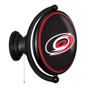 Carolina Hurricanes: Original Oval Rotating Lighted Wall Sign - The Fan-Brand