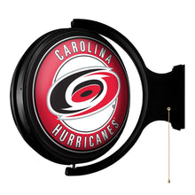 Load image into Gallery viewer, Carolina Hurricanes: Original Round Rotating Lighted Wall Sign - The Fan-Brand