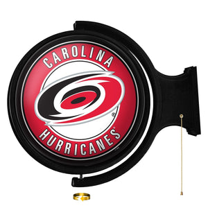 Carolina Hurricanes: Original Round Rotating Lighted Wall Sign - The Fan-Brand