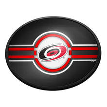 Load image into Gallery viewer, Carolina Hurricanes: Oval Slimline Lighted Wall Sign - The Fan-Brand