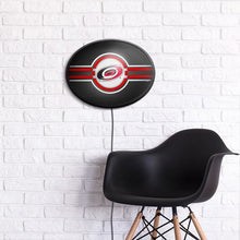 Load image into Gallery viewer, Carolina Hurricanes: Oval Slimline Lighted Wall Sign - The Fan-Brand