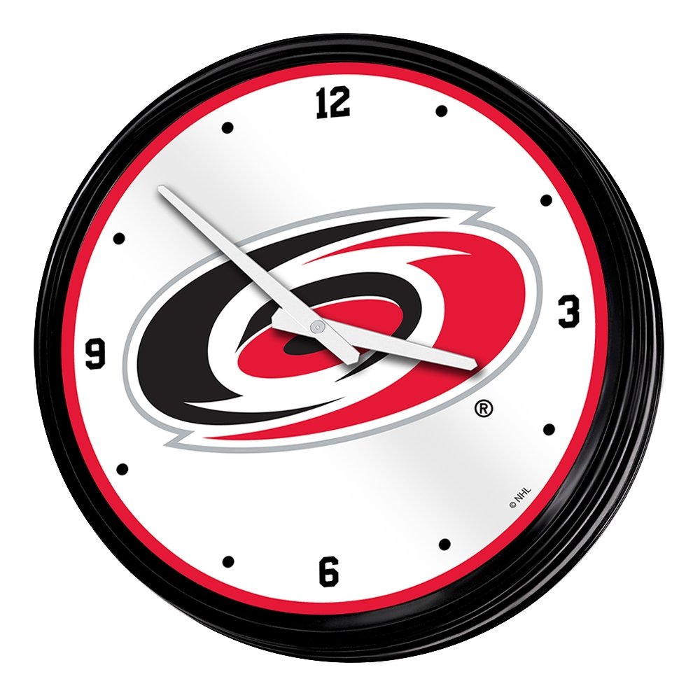 Carolina Hurricanes: Retro Lighted Wall Clock - The Fan-Brand