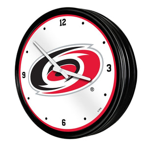 Carolina Hurricanes: Retro Lighted Wall Clock - The Fan-Brand