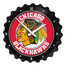 Load image into Gallery viewer, Chicago Blackhawks: Bottle Cap Wall Clock - The Fan-Brand