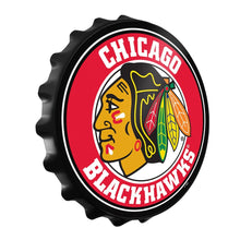 Load image into Gallery viewer, Chicago Blackhawks: Bottle Cap Wall Sign - The Fan-Brand