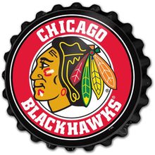 Load image into Gallery viewer, Chicago Blackhawks: Bottle Cap Wall Sign - The Fan-Brand