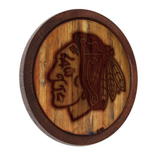 Load image into Gallery viewer, Chicago Blackhawks: Branded &quot;Faux&quot; Barrel Top Sign - The Fan-Brand