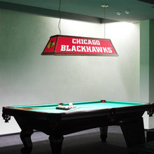 Load image into Gallery viewer, Chicago Blackhawks: Premium Wood Pool Table Light - The Fan-Brand