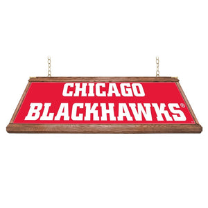 Chicago Blackhawks: Premium Wood Pool Table Light - The Fan-Brand