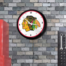 Load image into Gallery viewer, Chicago Blackhawks: Retro Lighted Wall Clock - The Fan-Brand