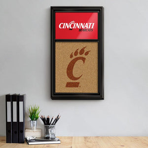 Cincinnati Bearcats: Dual Logo - Cork Note Board - The Fan-Brand