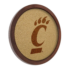 Load image into Gallery viewer, Cincinnati Bearcats: Logo - &quot;Faux&quot; Barrel Framed Cork Board - The Fan-Brand