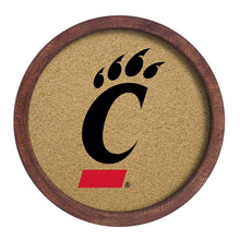 Load image into Gallery viewer, Cincinnati Bearcats: Logo - &quot;Faux&quot; Barrel Framed Cork Board - The Fan-Brand