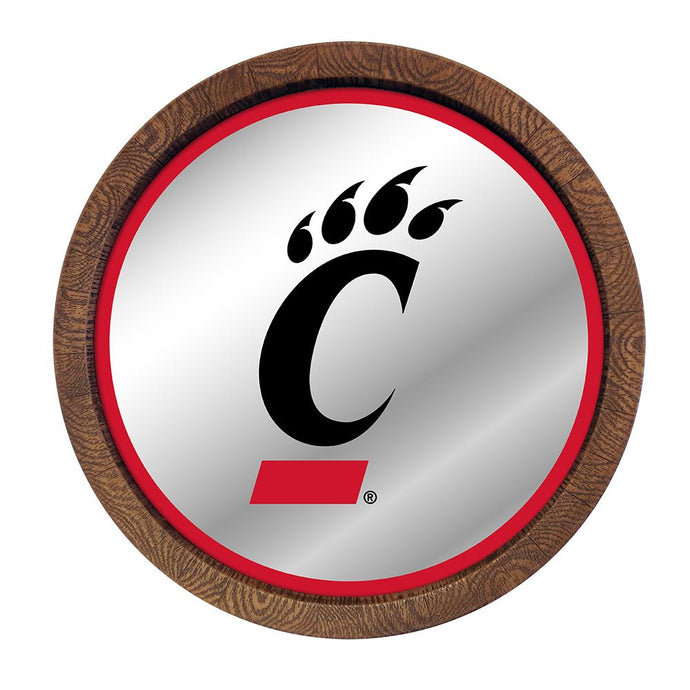 Cincinnati Bearcats: Logo - Mirrored Barrel Top Mirrored Wall Sign - The Fan-Brand
