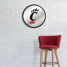 Load image into Gallery viewer, Cincinnati Bearcats: Logo - Modern Disc Mirrored Wall Sign - The Fan-Brand