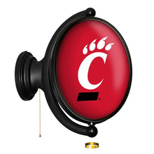 Load image into Gallery viewer, Cincinnati Bearcats: Original Oval Rotating Lighted Wall Sign - The Fan-Brand