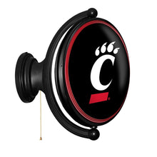 Load image into Gallery viewer, Cincinnati Bearcats: Original Oval Rotating Lighted Wall Sign - The Fan-Brand