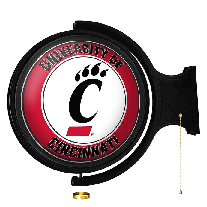 Cincinnati Bearcats: Original Round Rotating Lighted Wall Sign - The Fan-Brand