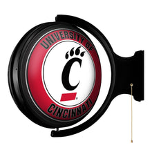 Load image into Gallery viewer, Cincinnati Bearcats: Original Round Rotating Lighted Wall Sign - The Fan-Brand