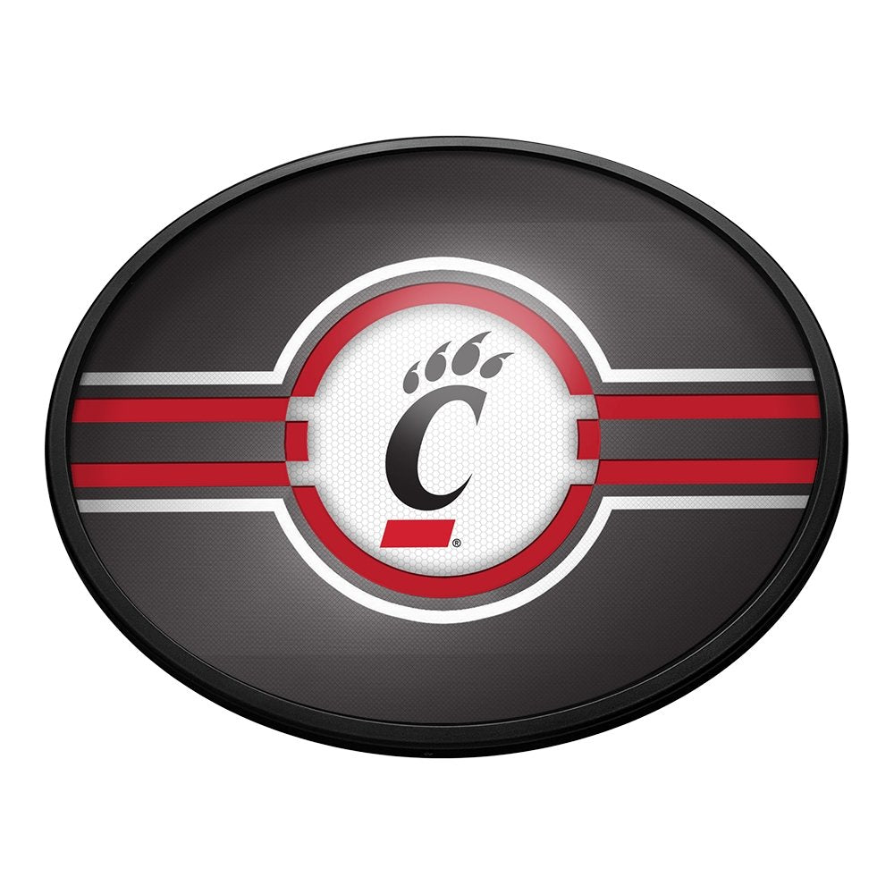 Cincinnati Bearcats: Oval Slimline Lighted Wall Sign - The Fan-Brand