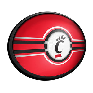 Cincinnati Bearcats: Oval Slimline Lighted Wall Sign - The Fan-Brand