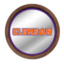 Load image into Gallery viewer, Clemson Tigers: Barrel Top Mirrored Wall Sign - The Fan-Brand