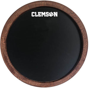 Clemson Tigers: Chalkboard "Faux" Barrel Top Sign - The Fan-Brand