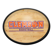 Load image into Gallery viewer, Clemson Tigers: Hardwood - Oval Slimline Lighted Wall Sign - The Fan-Brand