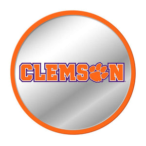 Clemson Tigers: Modern Disc Mirrored Wall Sign - The Fan-Brand