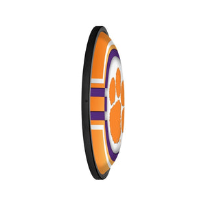 Clemson Tigers: Oval Slimline Lighted Wall Sign - The Fan-Brand