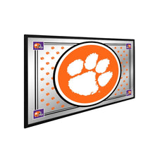 Load image into Gallery viewer, Clemson Tigers: Paw Print, Team Spirit - Framed Mirrored Wall Sign - The Fan-Brand