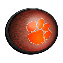 Load image into Gallery viewer, Clemson Tigers: Pigskin - Oval Slimline Lighted Wall Sign - The Fan-Brand
