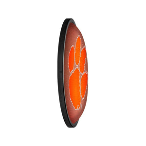 Clemson Tigers: Pigskin - Oval Slimline Lighted Wall Sign - The Fan-Brand