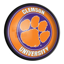 Load image into Gallery viewer, Clemson Tigers: Round Slimline Lighted Wall Sign - The Fan-Brand