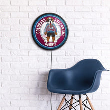 Load image into Gallery viewer, Colorado Avalanche: Bernie - Round Slimline Lighted Wall Sign - The Fan-Brand