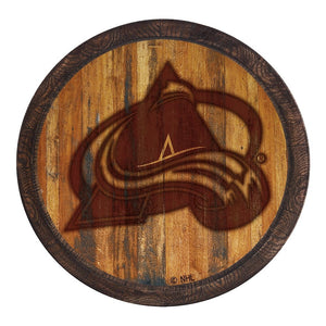 Colorado Avalanche: Branded "Faux" Barrel Top Sign - The Fan-Brand