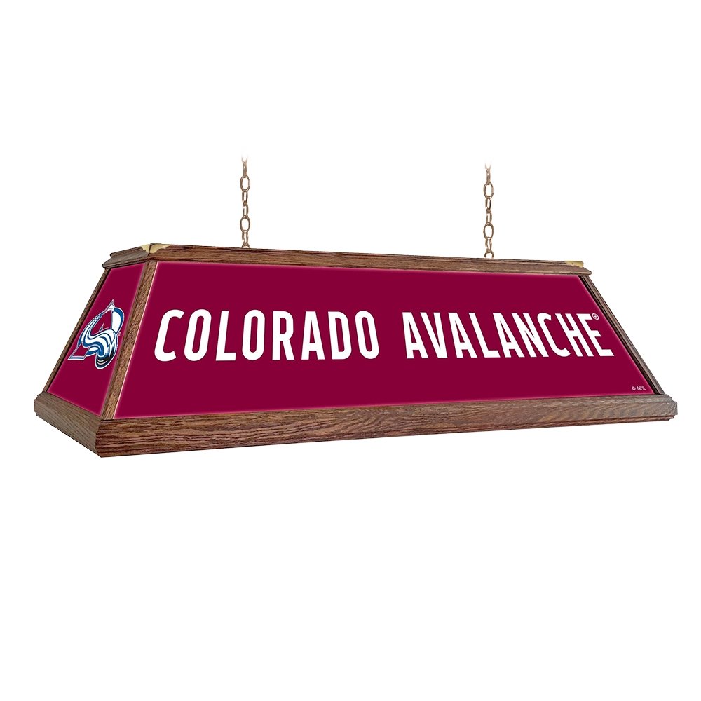 Colorado Avalanche: Premium Wood Pool Table Light - The Fan-Brand