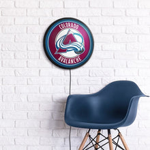 Load image into Gallery viewer, Colorado Avalanche: Round Slimline Lighted Wall Sign - The Fan-Brand