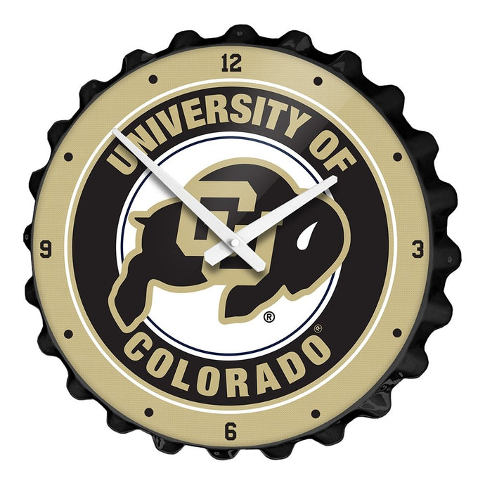 Colorado Buffaloes: Bottle Cap Wall Clock - The Fan-Brand