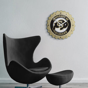 Colorado Buffaloes: Bottle Cap Wall Clock - The Fan-Brand