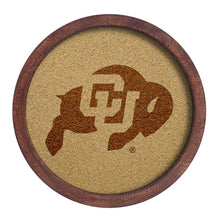 Load image into Gallery viewer, Colorado Buffaloes: &quot;Faux&quot; Barrel Framed Cork Board - The Fan-Brand