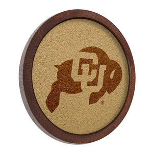 Colorado Buffaloes: "Faux" Barrel Framed Cork Board - The Fan-Brand