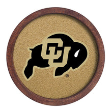 Load image into Gallery viewer, Colorado Buffaloes: &quot;Faux&quot; Barrel Framed Cork Board - The Fan-Brand